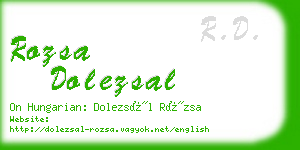 rozsa dolezsal business card